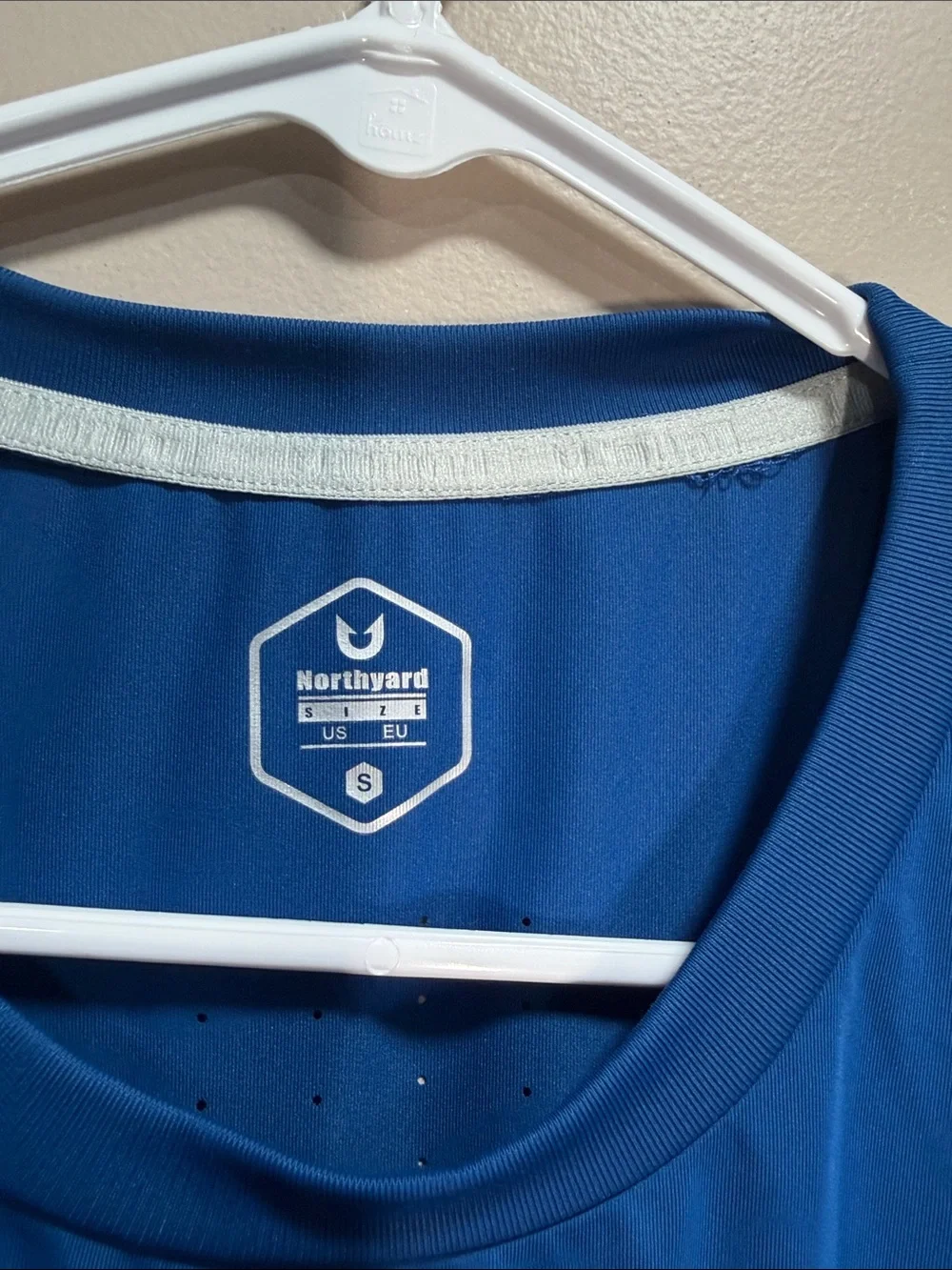 Men's Performance Crew Neck Shirt - Blue Northyard Small